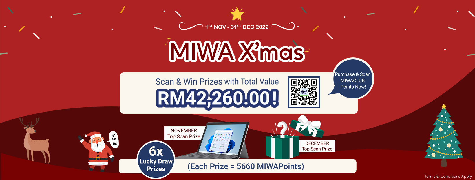 Christmas spend and win